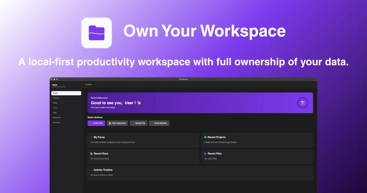 FlowDesk Own Your Workspace